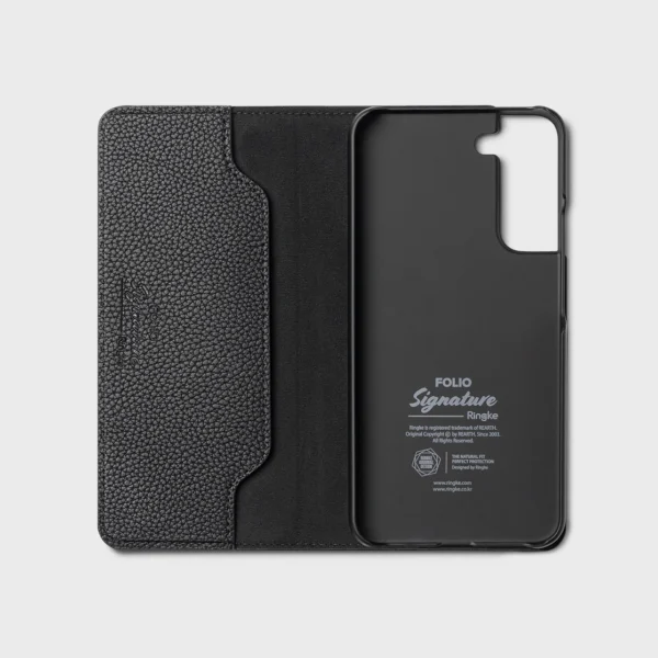 Ringke Folio Signature Flip Leather Case for Samsung Galaxy S22 Black (FSS119R263)eng