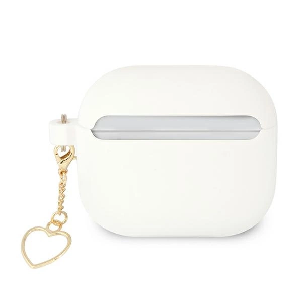 Guess GUA3LSCHSH AirPods 3 cover white/white Silicone Charm Heart Collectioneng