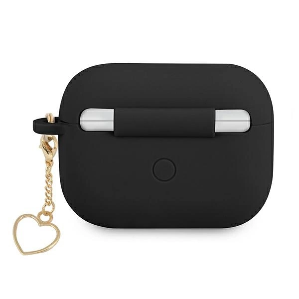 Guess GUAPLSCHSK AirPods Pro cover black/black Silicone Charm Heart Collectioneng