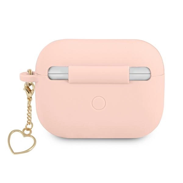Guess GUAPLSCHSP AirPods Pro cover pink/pink Silicone Charm Heart Collectioneng