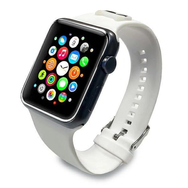 Karl Lagerfeld Silicone Choupette Heads Strap for Apple Watch 38/40/41mm - Whiteeng