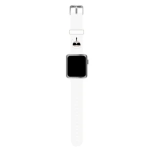 Karl Lagerfeld Silicone Karl Heads Strap for Apple Watch 38 / 40 / 41 mm - whiteeng
