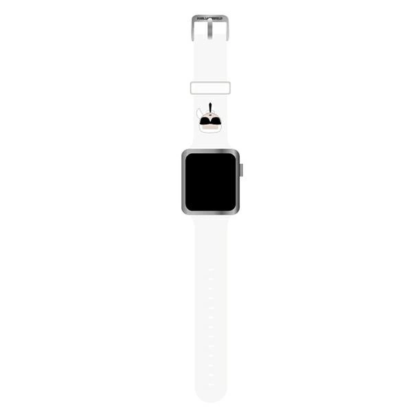 Karl Lagerfeld Silicone Karl Heads Strap for Apple Watch 38 / 40 / 41 mm - whiteeng