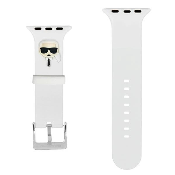 Karl Lagerfeld Silicone Karl Heads Strap for Apple Watch 38 / 40 / 41 mm - whiteeng