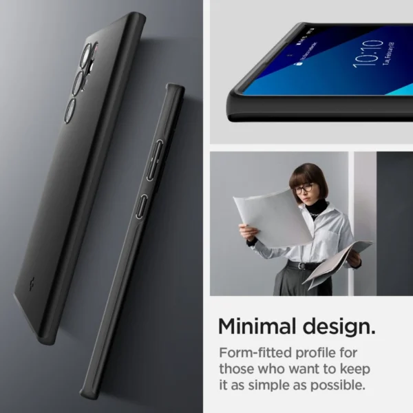 Spigen Thin Fit Case for Samsung Galaxy S22 Ultra - Blackeng
