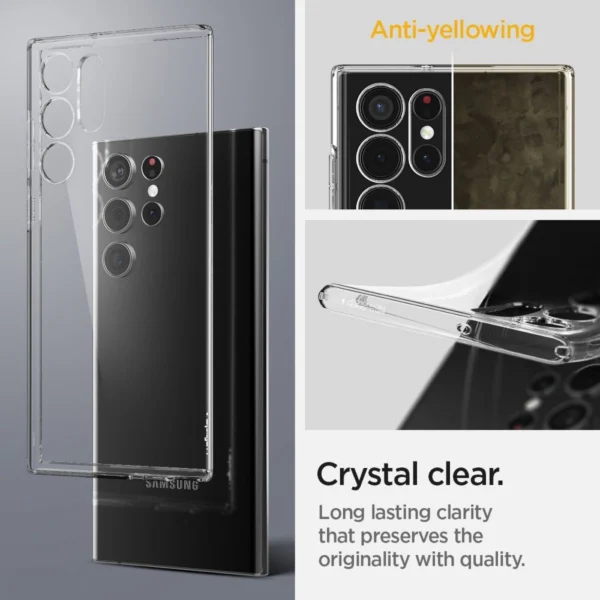Spigen Liquid Crystal Case for Samsung Galaxy S22 Ultra - Cleareng
