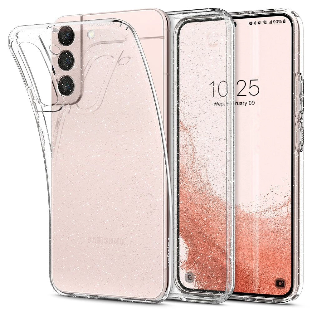 Spigen Liquid Crystal Case for Samsung Galaxy S22 - Clear Glittereng