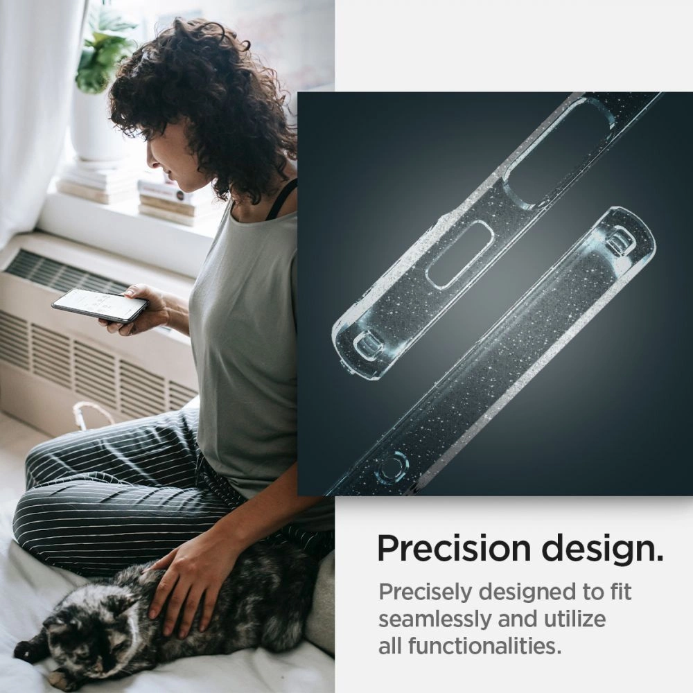 Spigen Liquid Crystal Case for Samsung Galaxy S22 - Clear Glittereng
