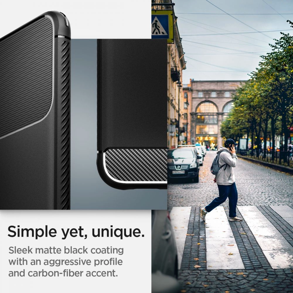 Spigen Rugged Armor Case for Samsung Galaxy S22 - Matte Blackeng
