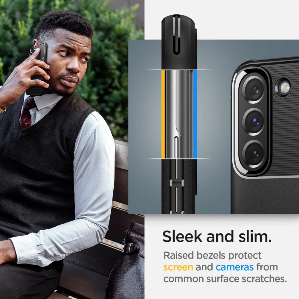 Spigen Rugged Armor Case for Samsung Galaxy S22 - Matte Blackeng
