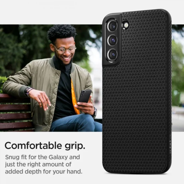 Spigen Liquid Air Case for Samsung Galaxy S22 - Matte Blackeng