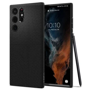 Spigen Liquid Air Case for Samsung Galaxy S22 Ultra - Matte Blackeng
