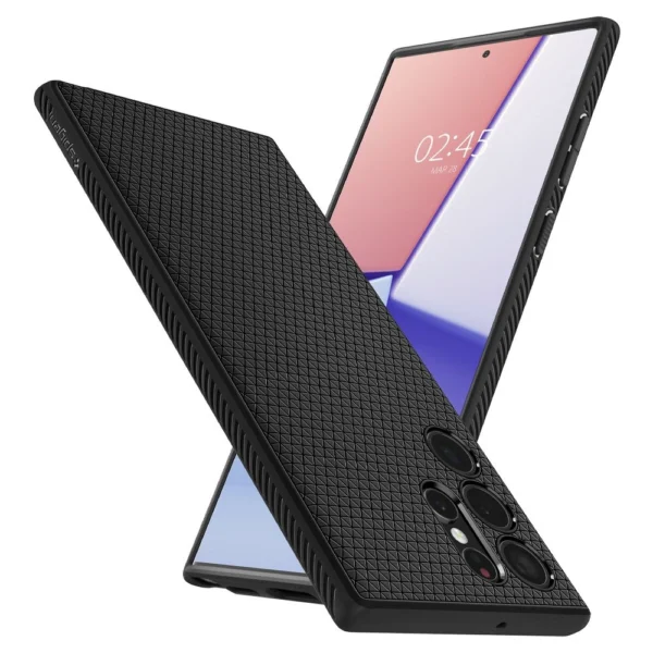 Spigen Liquid Air Case for Samsung Galaxy S22 Ultra - Matte Blackeng