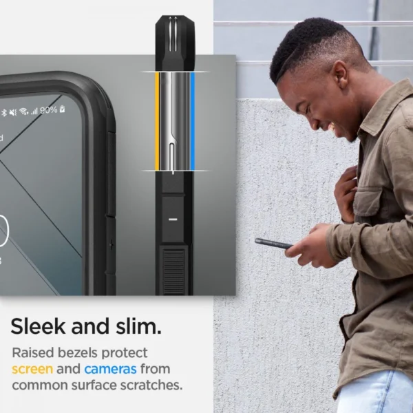 Spigen Tough Armor Case for Samsung Galaxy S22 - Blackeng