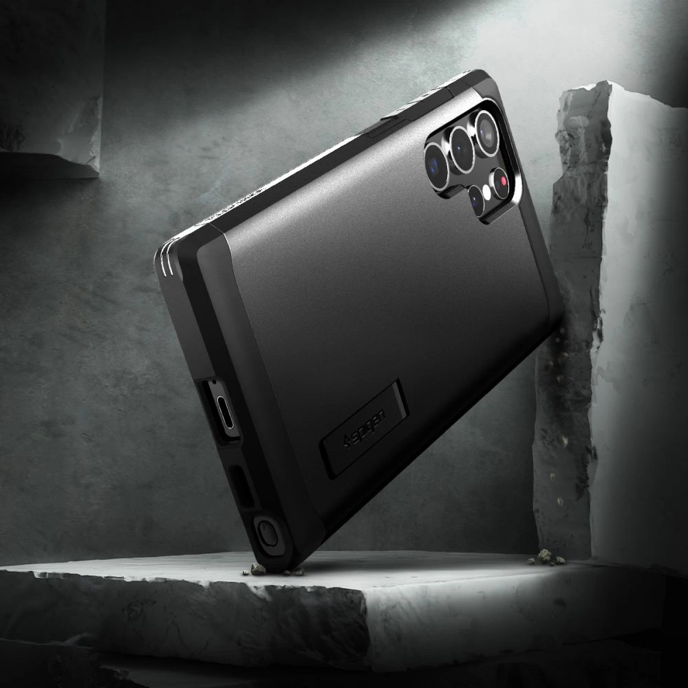 Spigen Tough Armor Case for Samsung Galaxy S22 Ultra - Blackeng