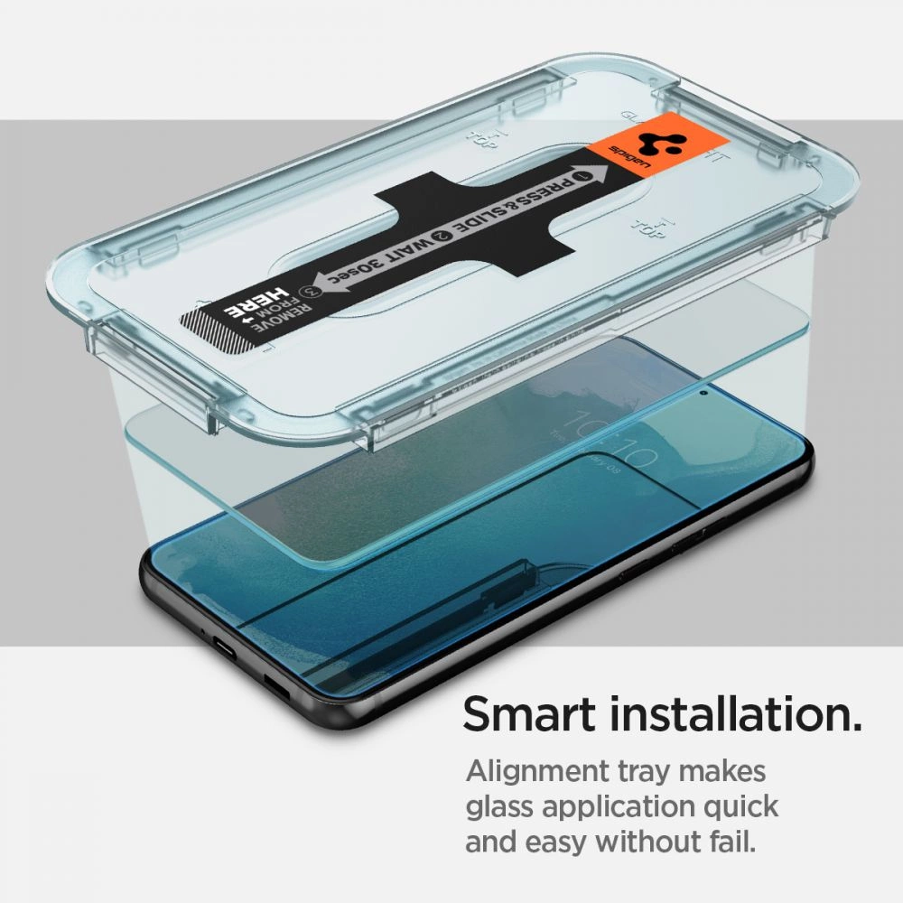 Spigen Glas.tR EZ Fit Tempered Glass for Samsung Galaxy S22+ - 2 pcs.eng