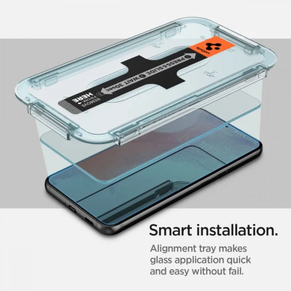 Spigen Glas.tR EZ Fit Tempered Glass for Samsung Galaxy S22 - 2 pcs.eng