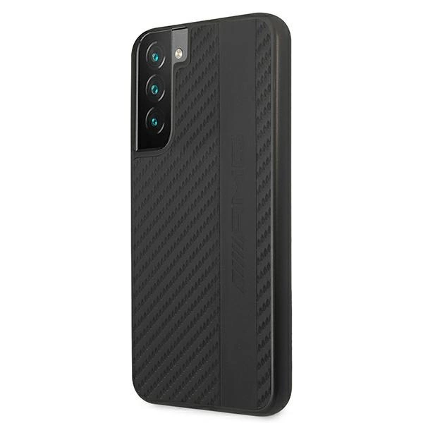 AMG AMHCS22MBLSCA S22+ S906 czarny/black hardcase Carbon Stripe&Embossedeng
