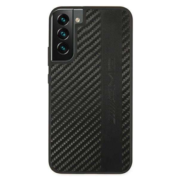 AMG AMHCS22MBLSCA S22+ S906 czarny/black hardcase Carbon Stripe&Embossedeng