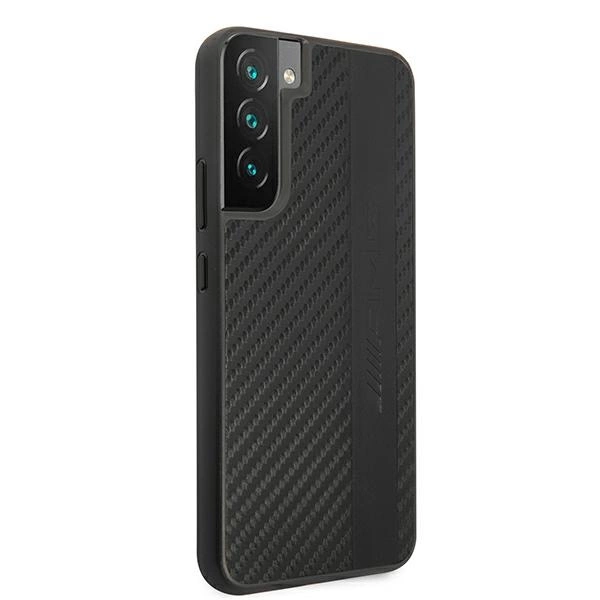 AMG AMHCS22MBLSCA S22+ S906 czarny/black hardcase Carbon Stripe&Embossedeng