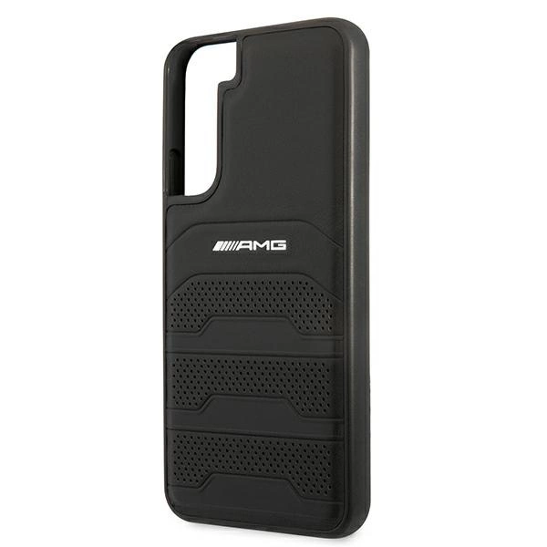 AMG AMHCS22MGSEBK S22+ S906 czarny/black hardcase Leather Debossed Lineseng