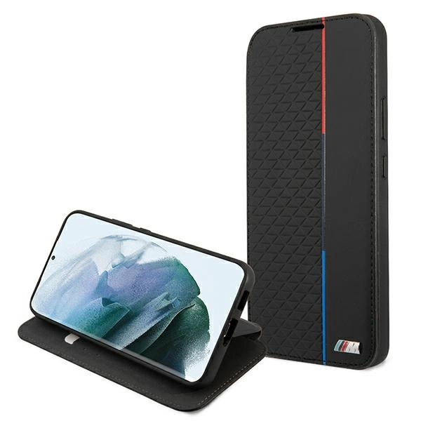 Etui BMW BMBKS22MTRTBK S22+ S906 czarny/black bookcase M Collection Triangleseng