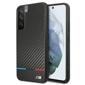 Etui hardcase BMW BMHCS22MPUCARTCBK S22+ S906  black/czarny M Collection Triangleseng