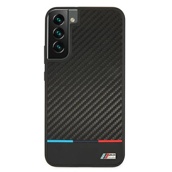 Etui hardcase BMW BMHCS22MPUCARTCBK S22+ S906  black/czarny M Collection Triangleseng