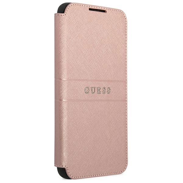 Guess GUBKS22MPSASBPI S22+ S906 pink/pink book Saffiano Stripeseng