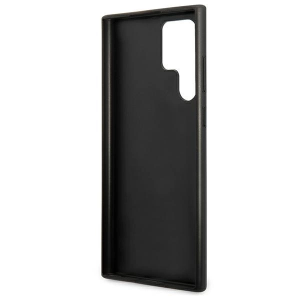 Guess GUHCS22LG4GFGR S22 Ultra S908 szary/grey hard case 4G Metal Gold Logoeng
