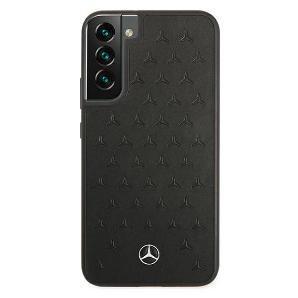 Mercedes MEHCS22MPSQBK S22+ S906 czarny/black hardcase Leather Stars Patterneng