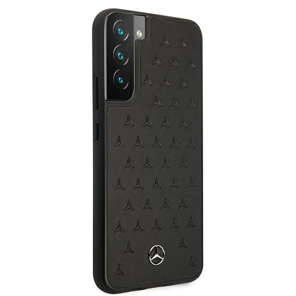 Mercedes MEHCS22MPSQBK S22+ S906 czarny/black hardcase Leather Stars Patterneng