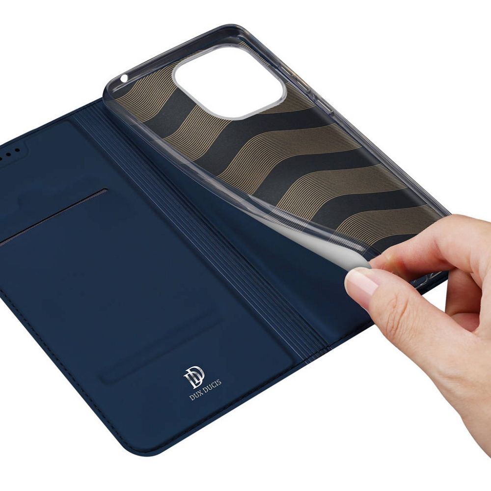 DUX DUCIS wallet case SKIN PRO for REDMI 12C blue