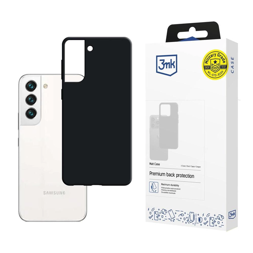 3mk Matt Case Sam S901 S22 black / blackeng