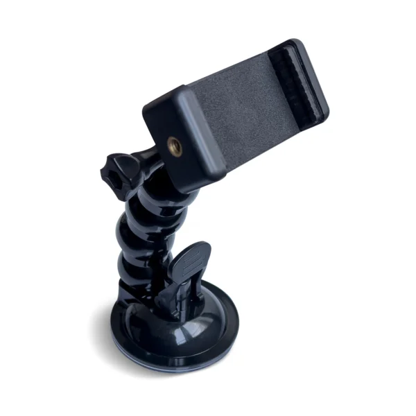 Suction Cup Holder for GoPro, DJI, Insta360, SJCam, Eken + Smartphone Adapter - Blackeng