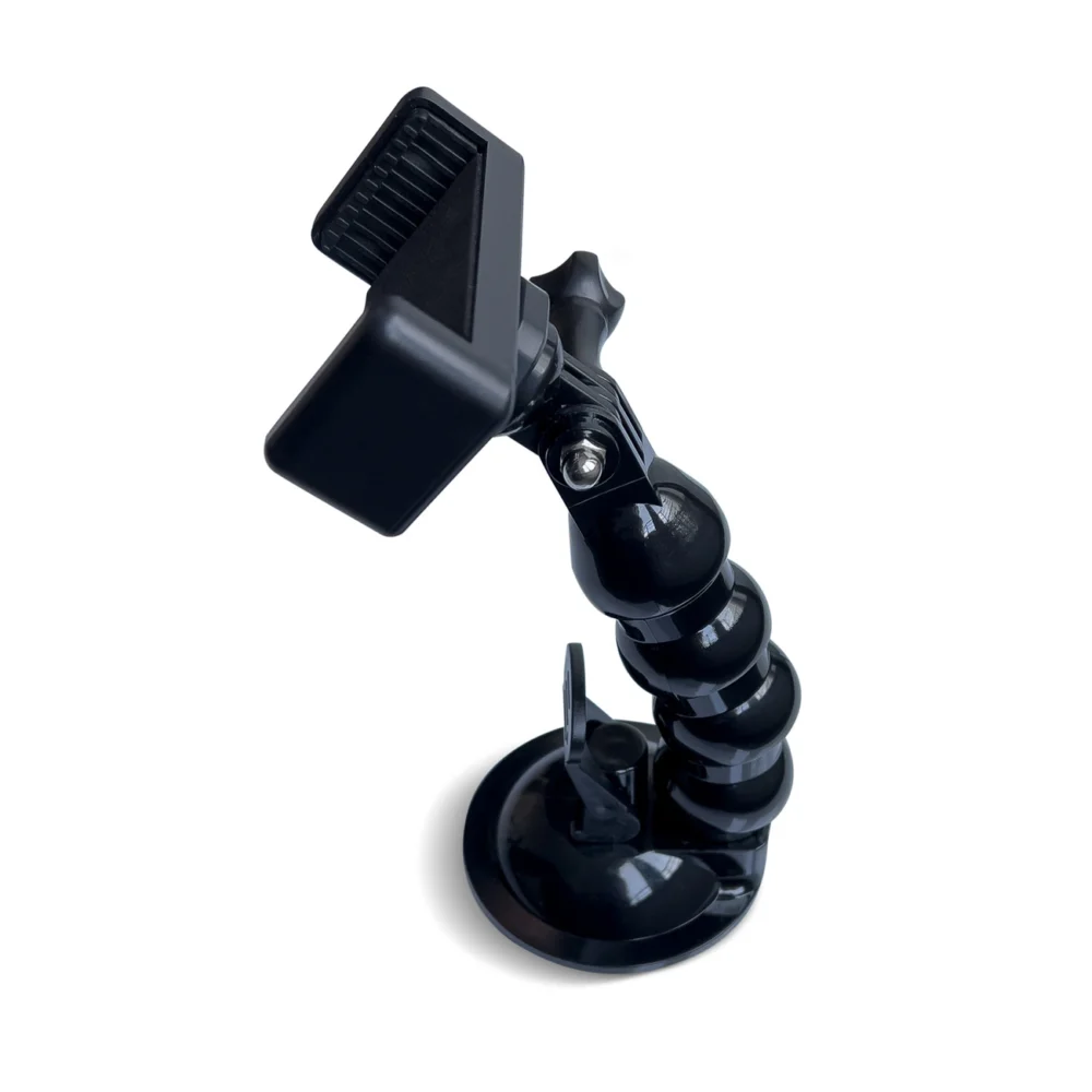Suction Cup Holder for GoPro, DJI, Insta360, SJCam, Eken + Smartphone Adapter - Blackeng
