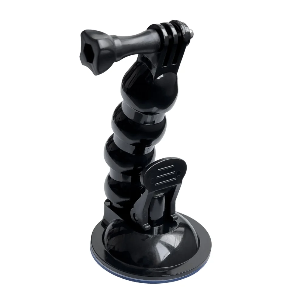 Suction Cup Holder for GoPro, DJI, Insta360, SJCam, Eken + Smartphone Adapter - Blackeng