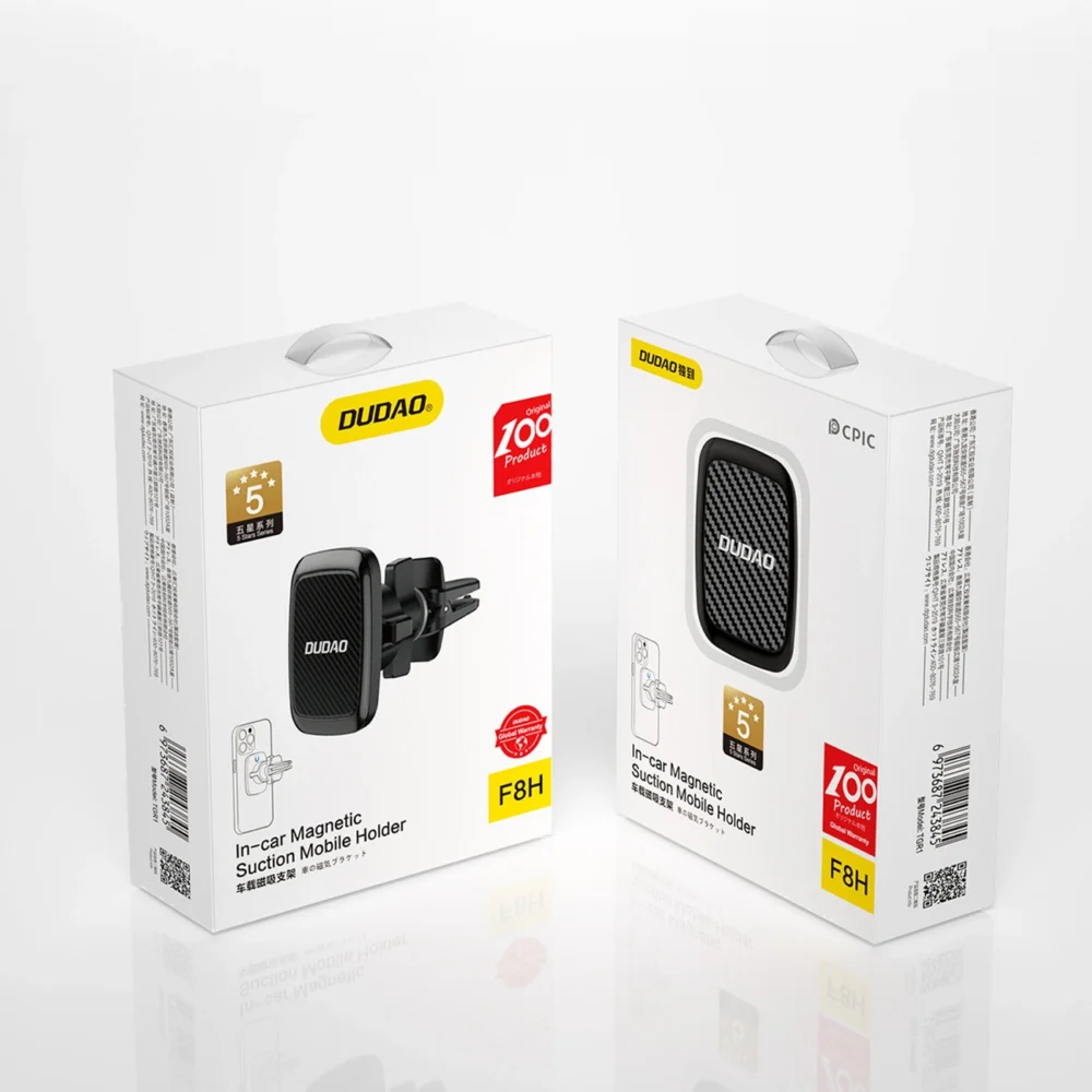 Dudao F8H magnetic car phone holder black (F8H)eng