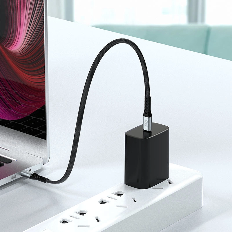 Dudao L10C USB-C - USB-C PD cable 100W 5A 0.23m - blackeng