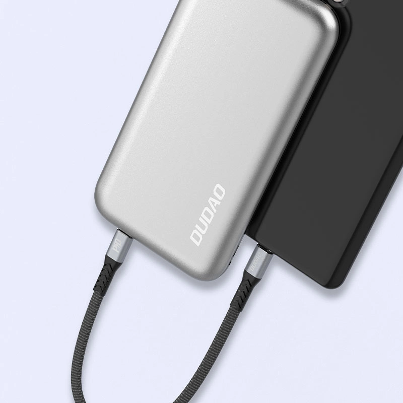 Dudao L10C USB-C - USB-C PD cable 100W 5A 0.23m - blackeng