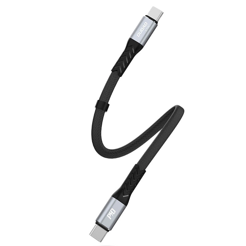 Dudao L10C USB-C - USB-C PD cable 100W 5A 0.23m - blackeng
