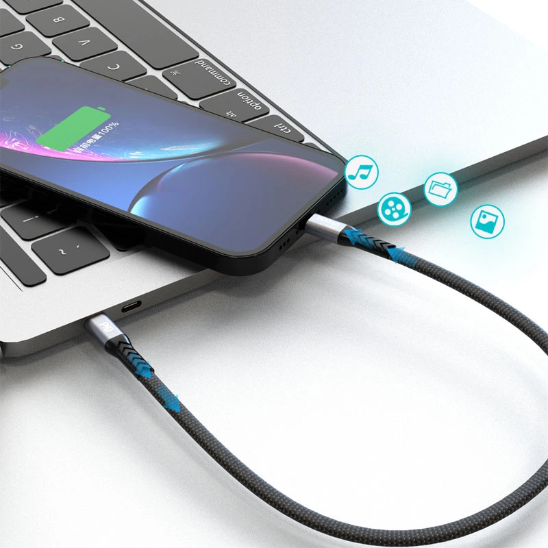 Dudao L10P Lightning - USB-C PD 20W cable 0.23m - blackeng