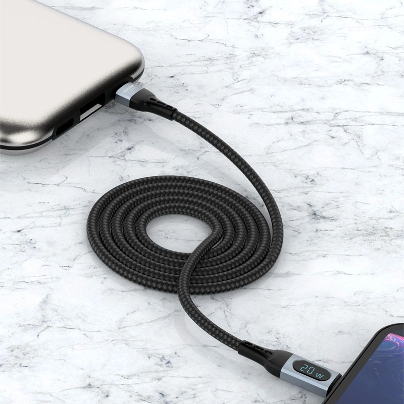 Dudao USB Type C - Lightning cable fast charging PD 20W 1m black (L7MaxL)eng