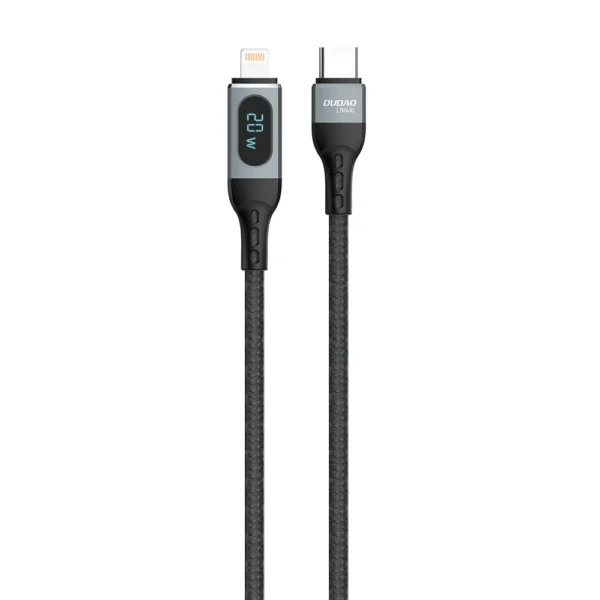 Dudao USB Type C - Lightning cable fast charging PD 20W 1m black (L7MaxL)eng