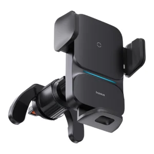 Baseus Wisdom Inductive Charger Car Phone Holder for Grille Black (CGZX000001)eng