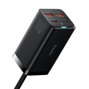 Baseus GaN3 Pro fast universal GaN charger 2 x USB Type C / 2x USB 100W PD3.0, QC4.0 +, AFC black (CCGP000101)eng