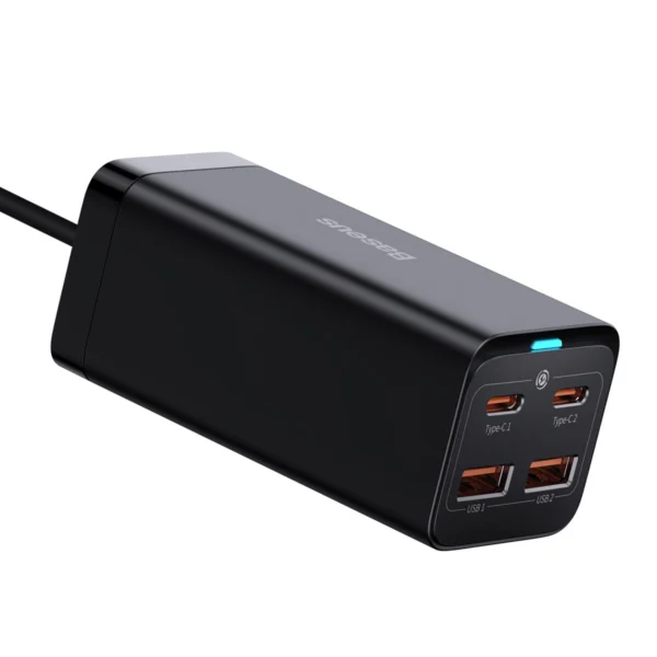 Baseus GaN3 Pro fast universal GaN charger 2 x USB Type C / 2x USB 100W PD3.0, QC4.0 +, AFC black (CCGP000101)eng