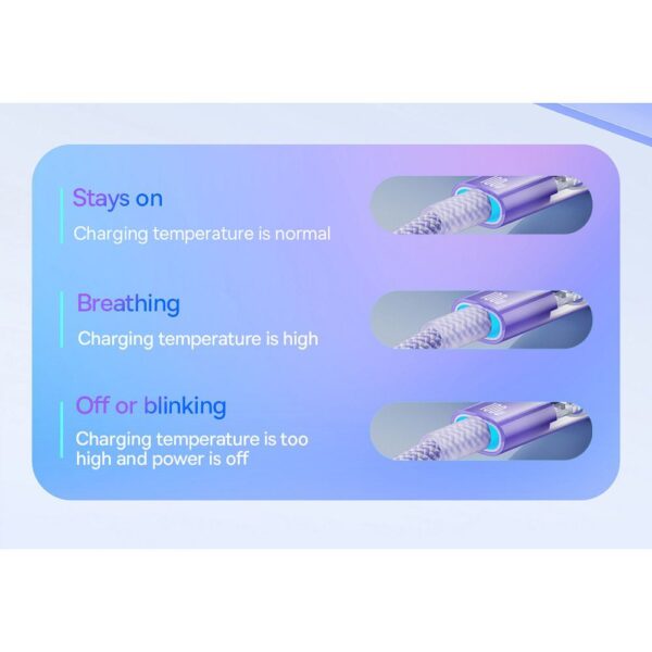 BASEUS cabel Type C to Type C PD 6A 100W Explorer P10319703221-01 / CB000043 1 m purple