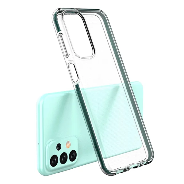 Spring Case for Samsung Galaxy A23 silicone cover with frame light blueeng