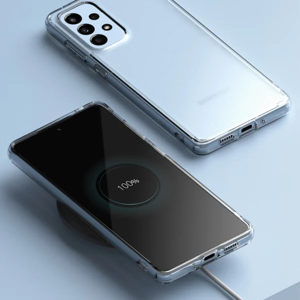 Ringke Fusion Matte tpu case with a translucent Samsung Galaxy A73 gel frameeng